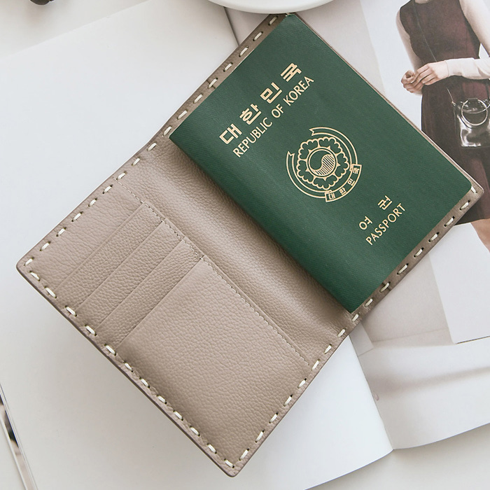 천연 소가죽 몰리 여권 지갑 (8color)쏘울백