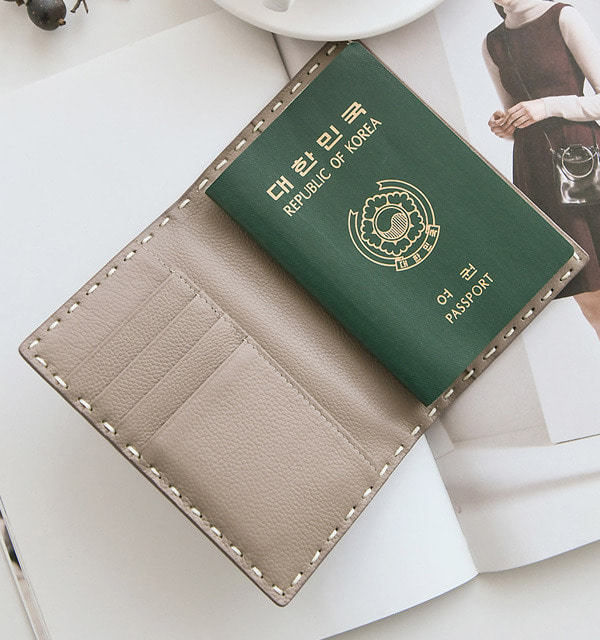 천연 소가죽 몰리 여권 지갑 (8color)쏘울백